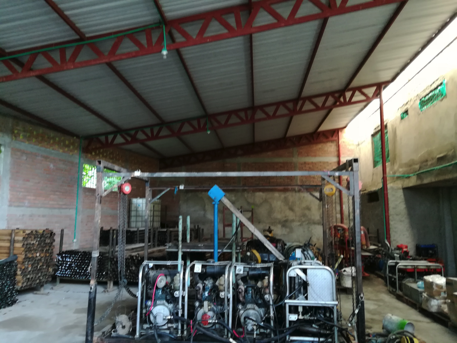 DETALLE DE LAS CERCHAS METALICAS 

AREA BODEGA 2