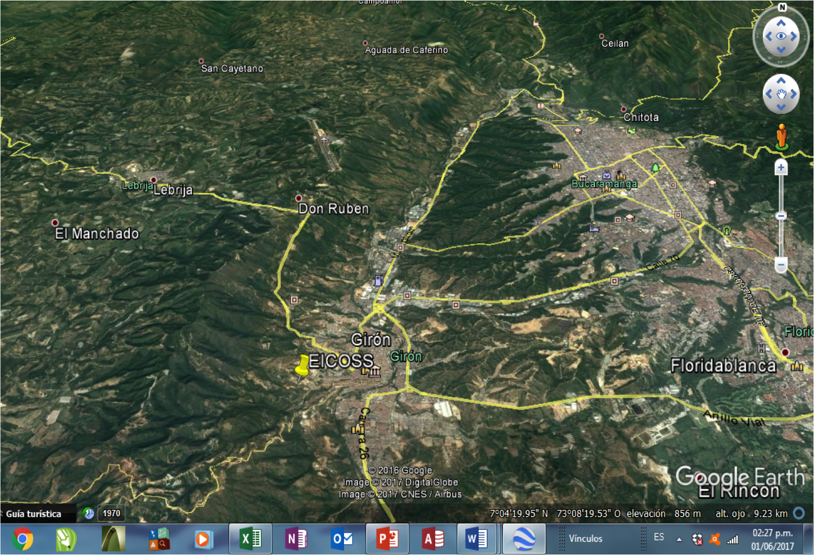LOS MUNICIPIOS CERCANOS SON BUCARAMANGA, FLORIDABLANCA, LEBRIJA, ASI COMO EL AEROPUERTO PALONEGRO